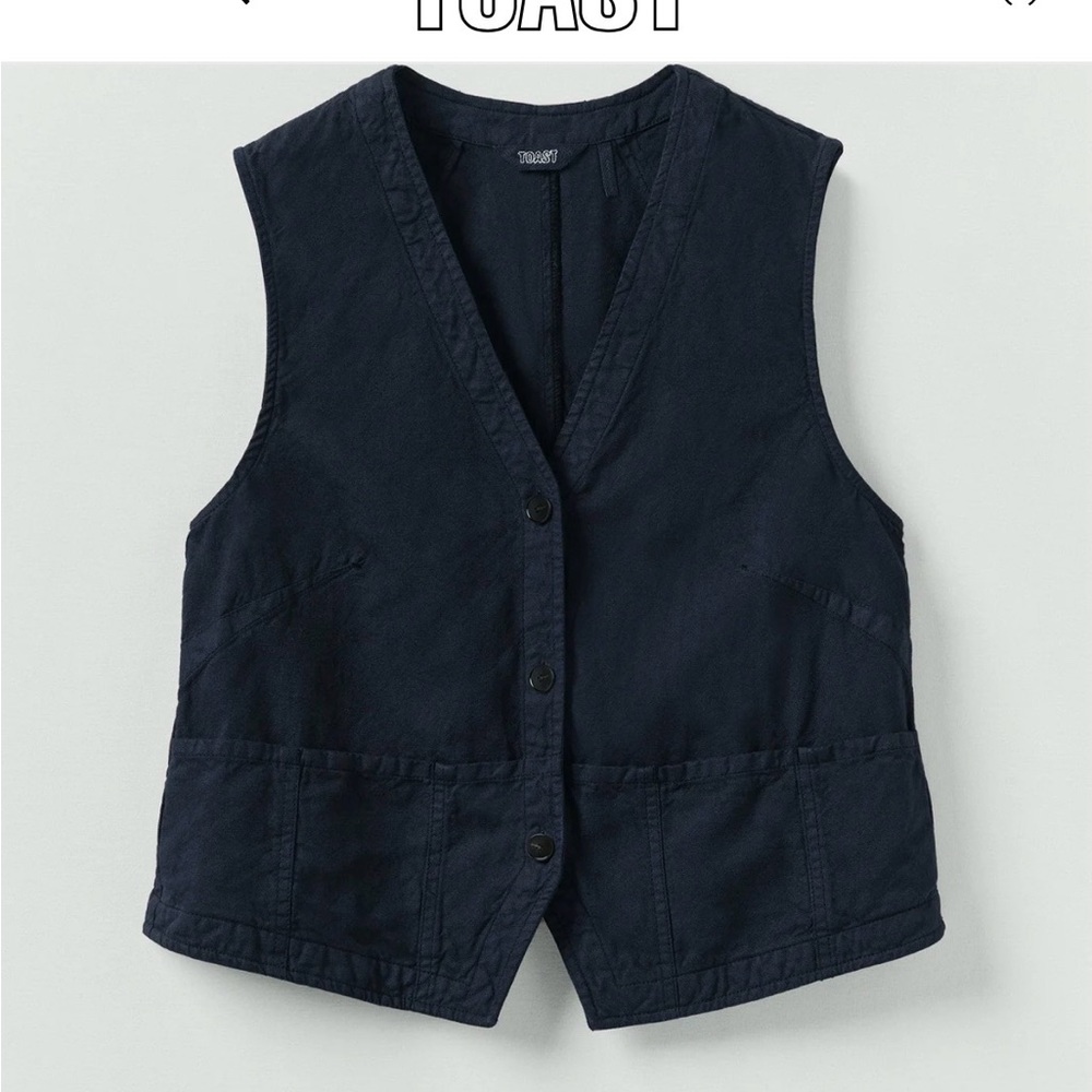 Cotton Linen Canvas Waist Top Coat